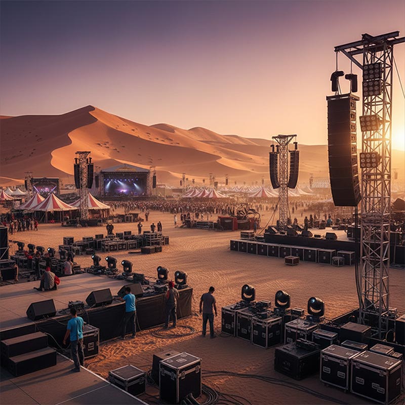 Desert Festival Setup